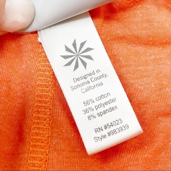 ATHLETA Women’s Orange MIX & MINGLE Foldover Waist Skirt CORAL SUNSET - Picture 7 of 7